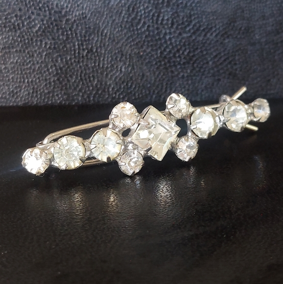 Vintage Rhinestone Barrett - Picture 3 of 7